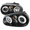 Spec-D Tuning 99-05 Volkswagen Golf Halo LED Projector Black LHP-GLF99JM-TM - alternate 1